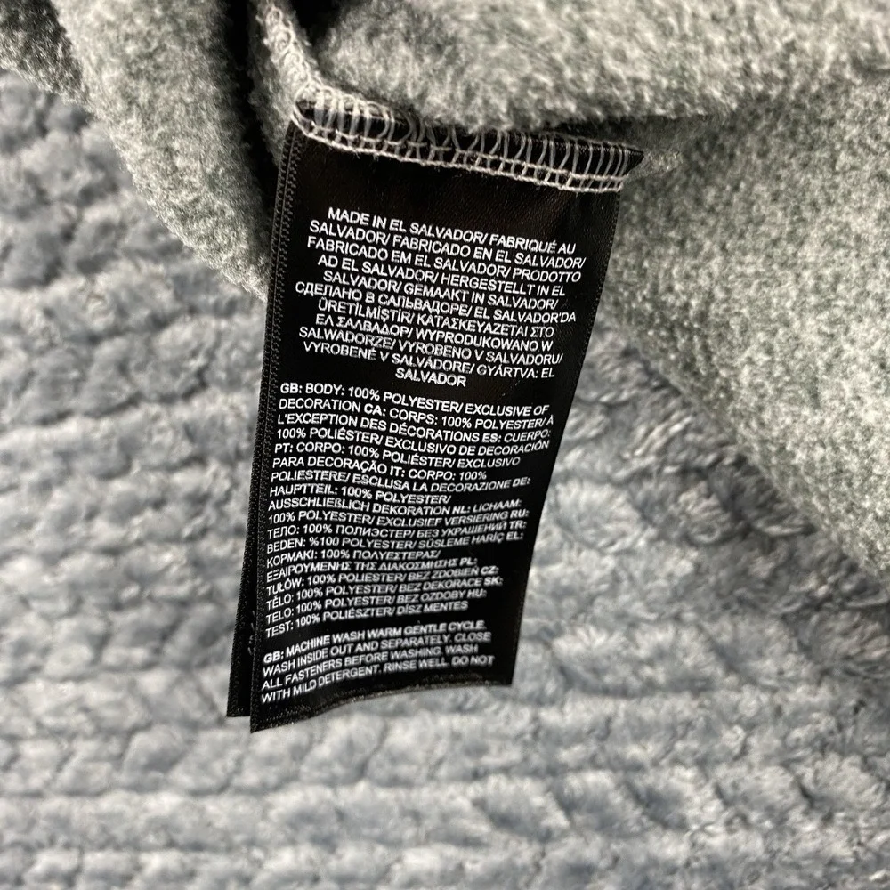The North Face Pullover Mens Large Gray Quarter Zip Fleece Sweater Hiking
